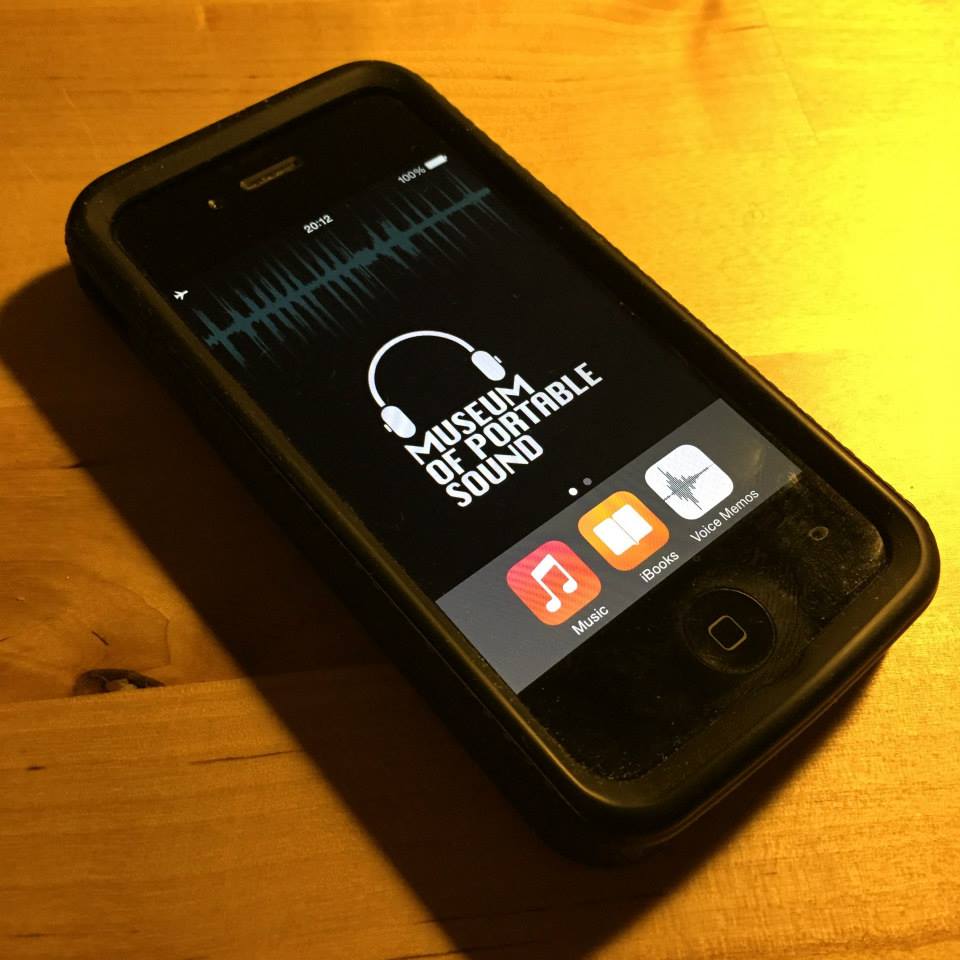 The Museum of Portable Sound's new permanent home – an iPhone 4S.