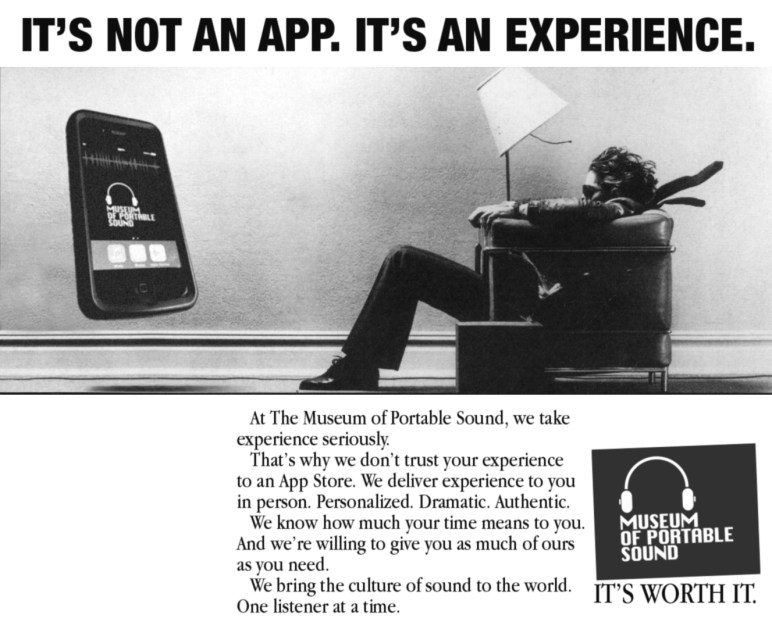 It's not an app. It's an experience.