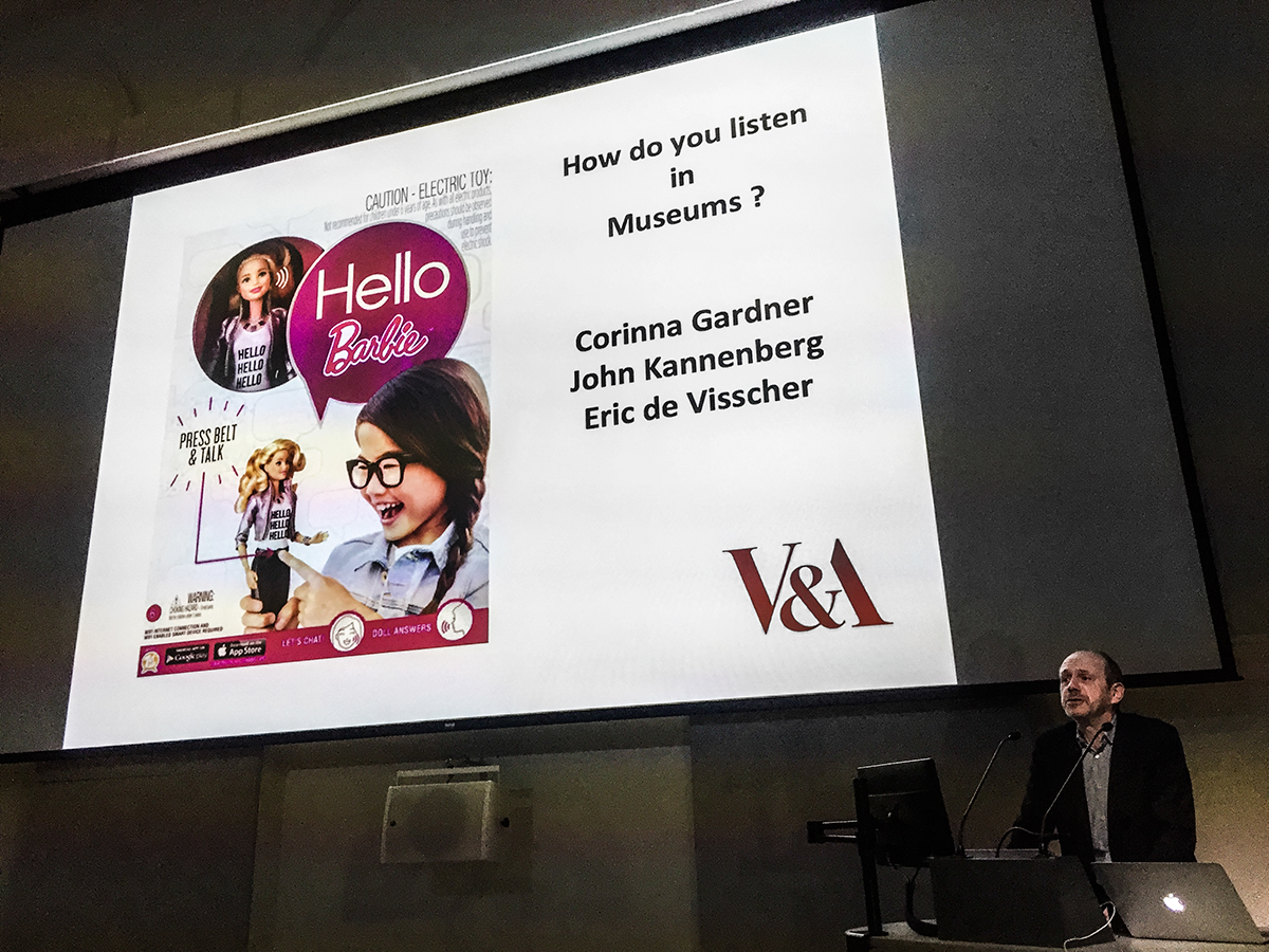 Eric de Visscher introduces the concept of sound & museums.