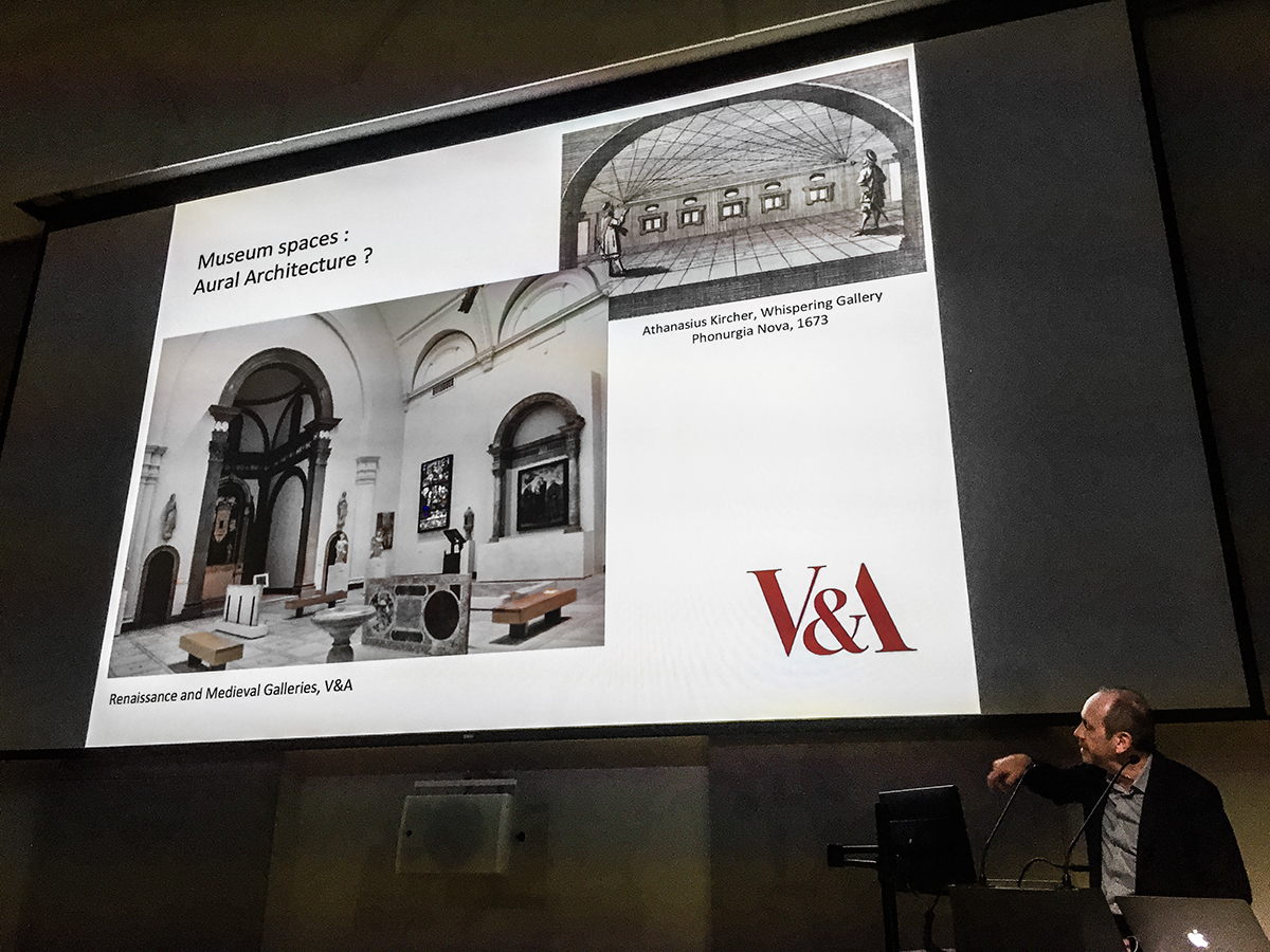 Eric de Visscher introduces the concept of sound & museums.