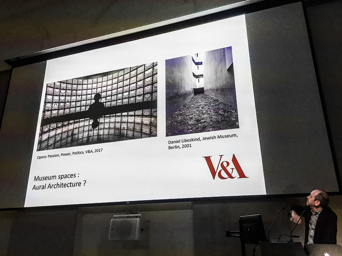 Eric de Visscher introduces the concept of sound & museums.