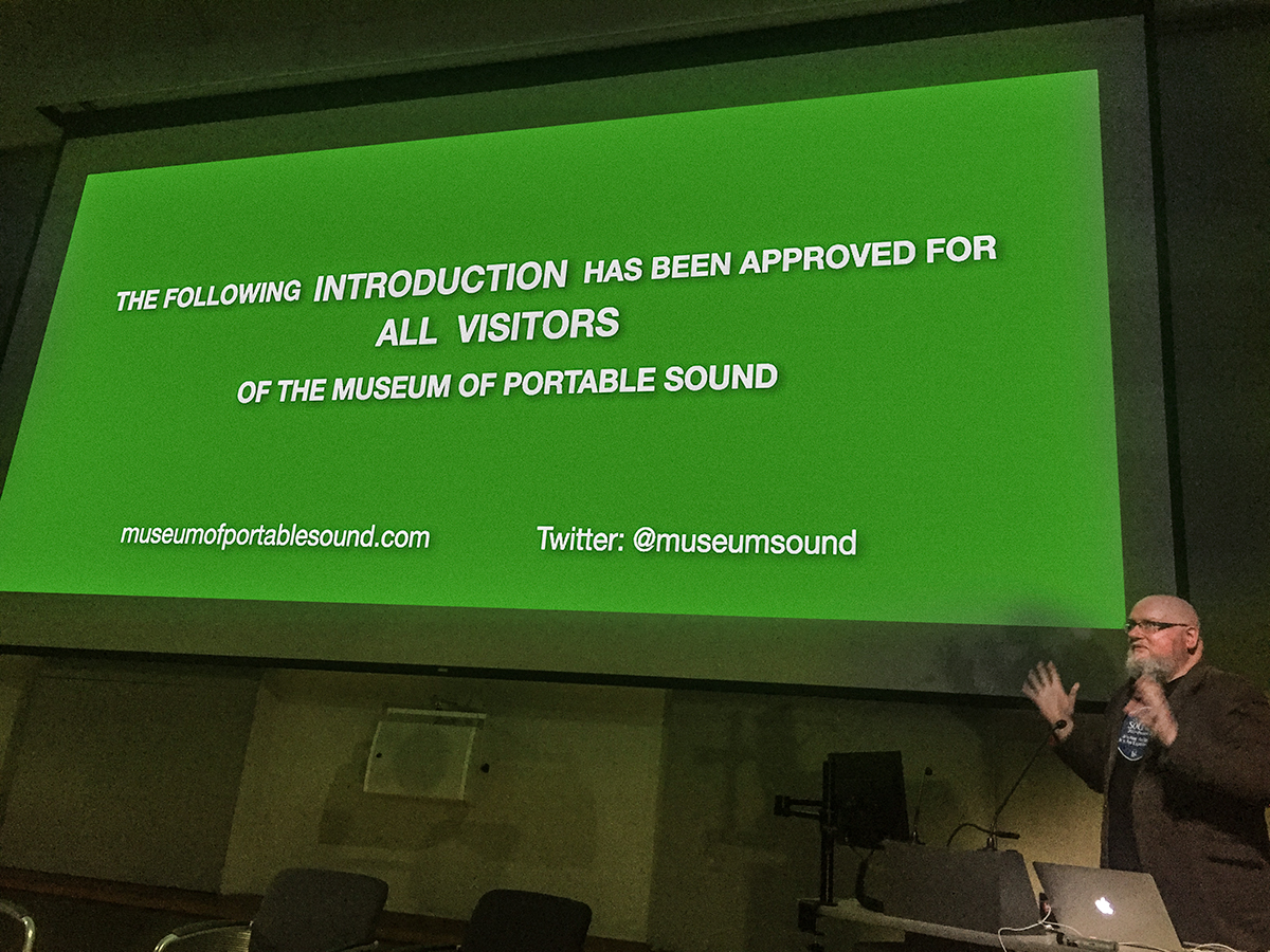 On with the show – an introduction to the Museum of Portable Sound's Permanent Collection.