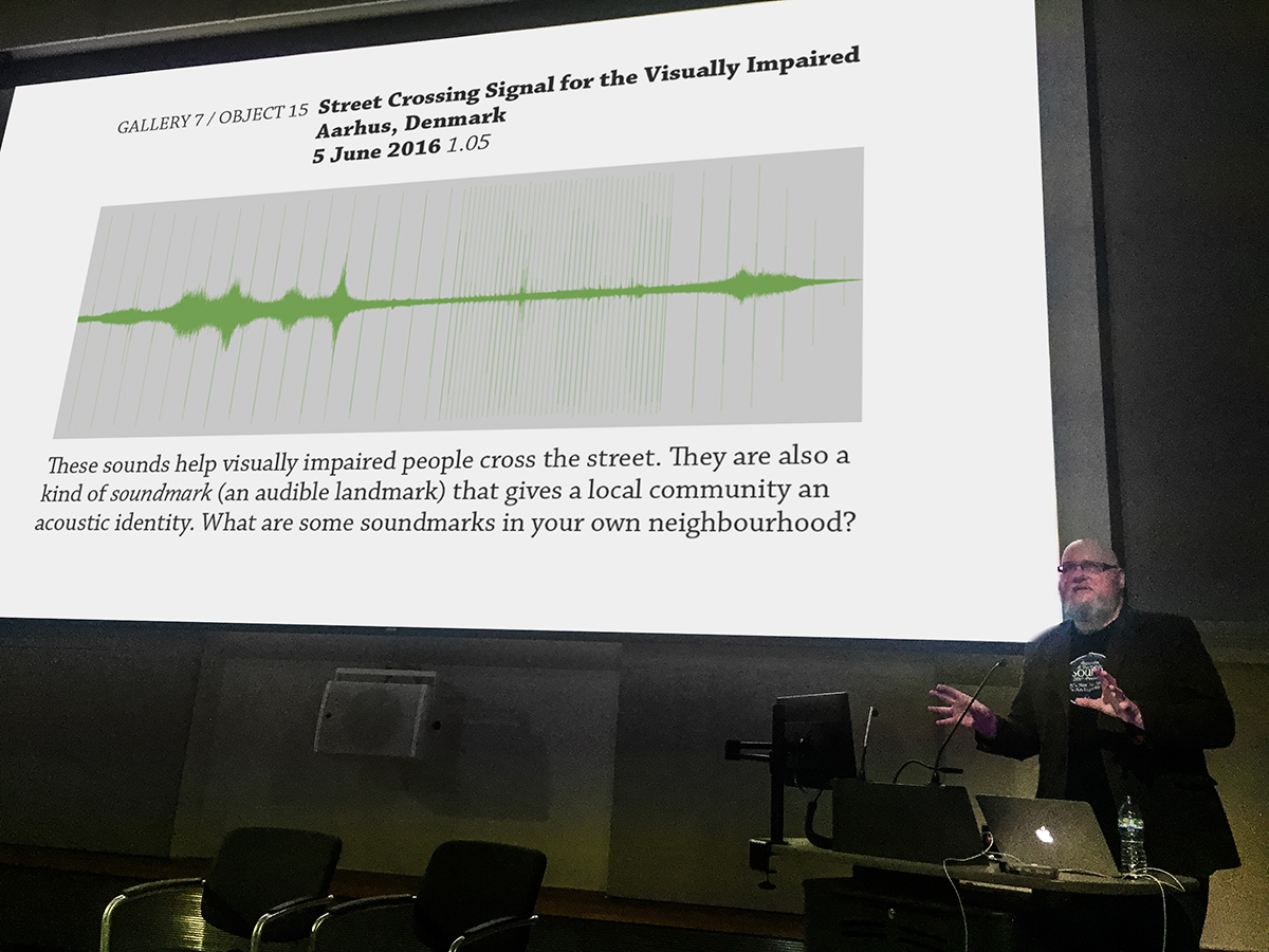One of three examples played of street crossing signals, soundmarks of local neighbourhoods around the world.