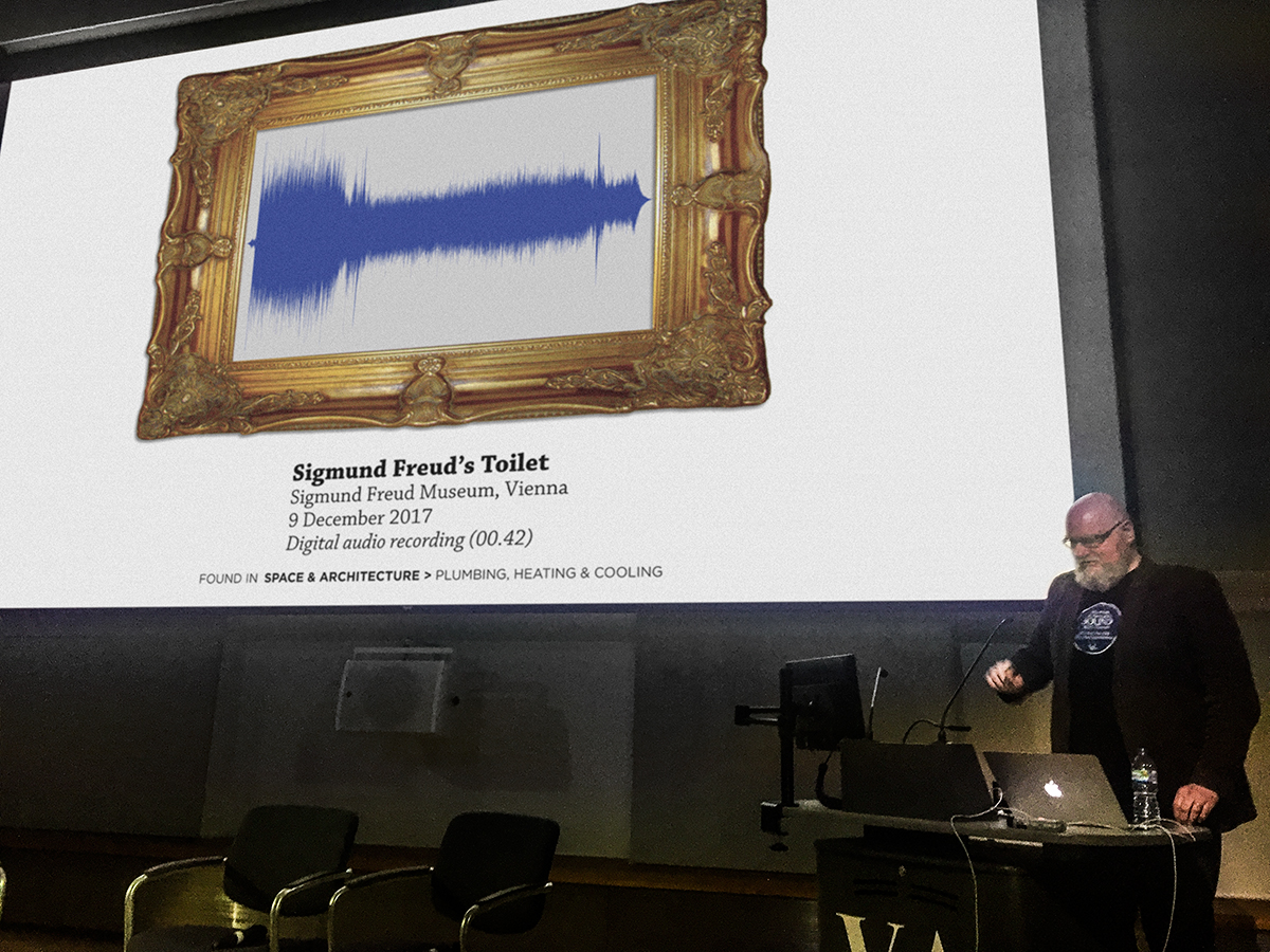 No, our Acquisitions Department did not do anything to alter the appearance of the waveform of their recording of the sound of Sigmund Freud's toilet. That's just how it looks. Get your mind out of the gutter.
