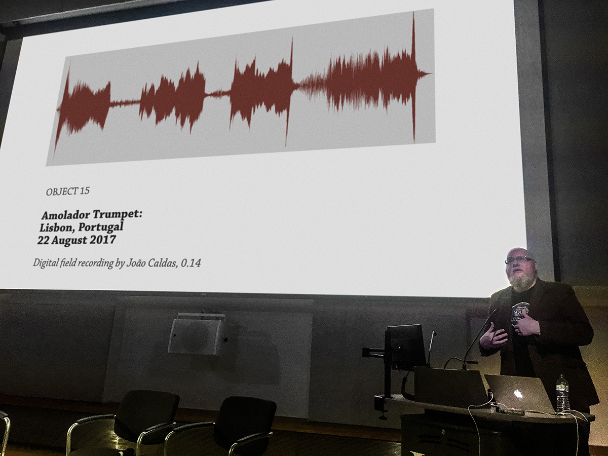 The sound of an amolador trumpet, a disappearing sound of the local culture of Lisbon, recorded by João Caldas.