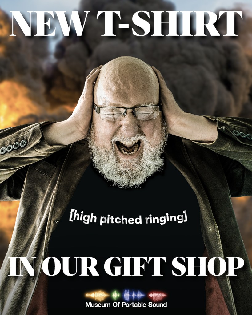 Get [high pitched ringing] T-shirt, click here!