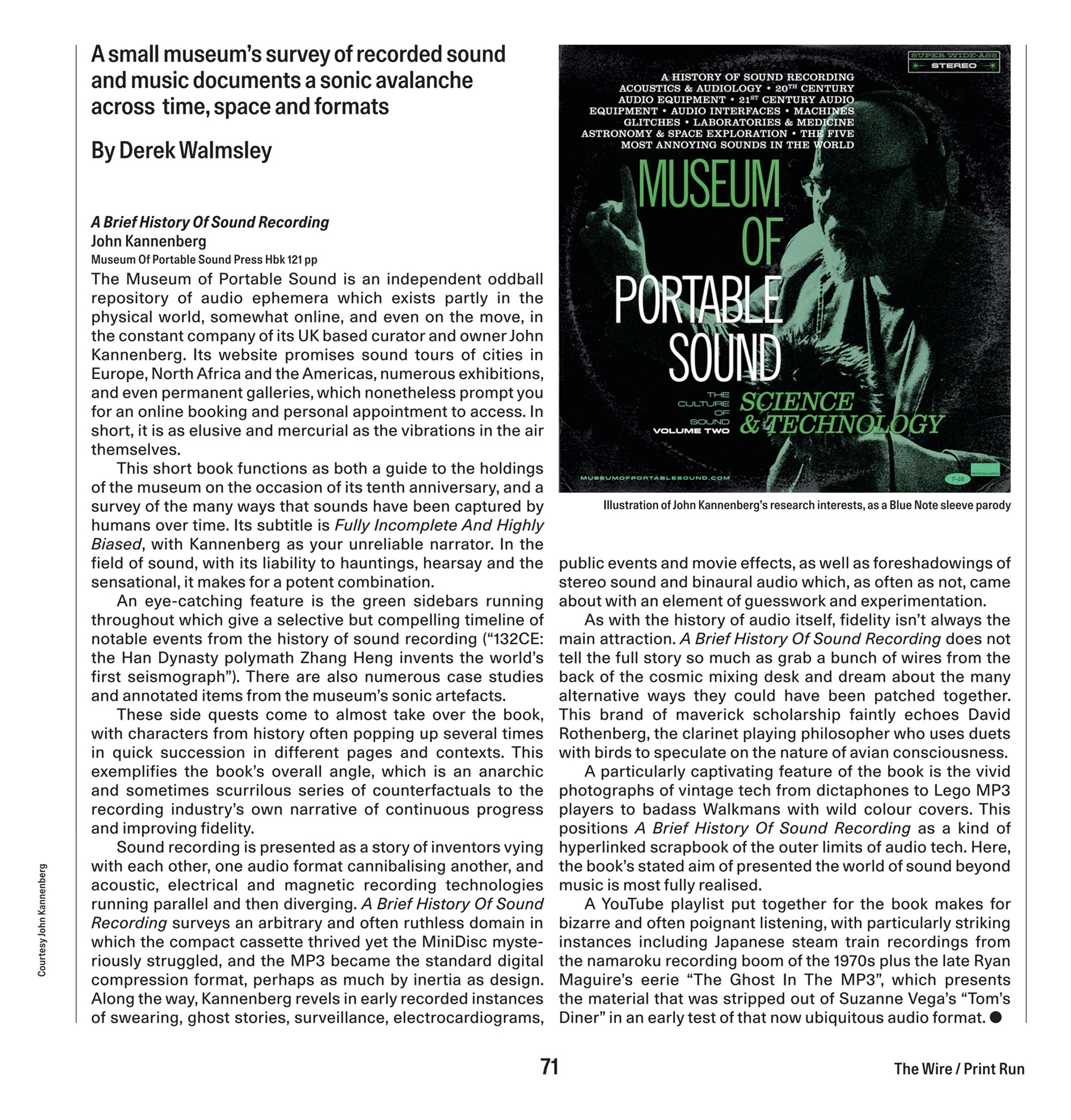 A Brief History of Sound Recording' reviewed by The Wire magazine A Brief History of Sound Recording' reviewed by The Wire magazine